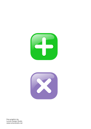 Download free green violet button mathematical more icon